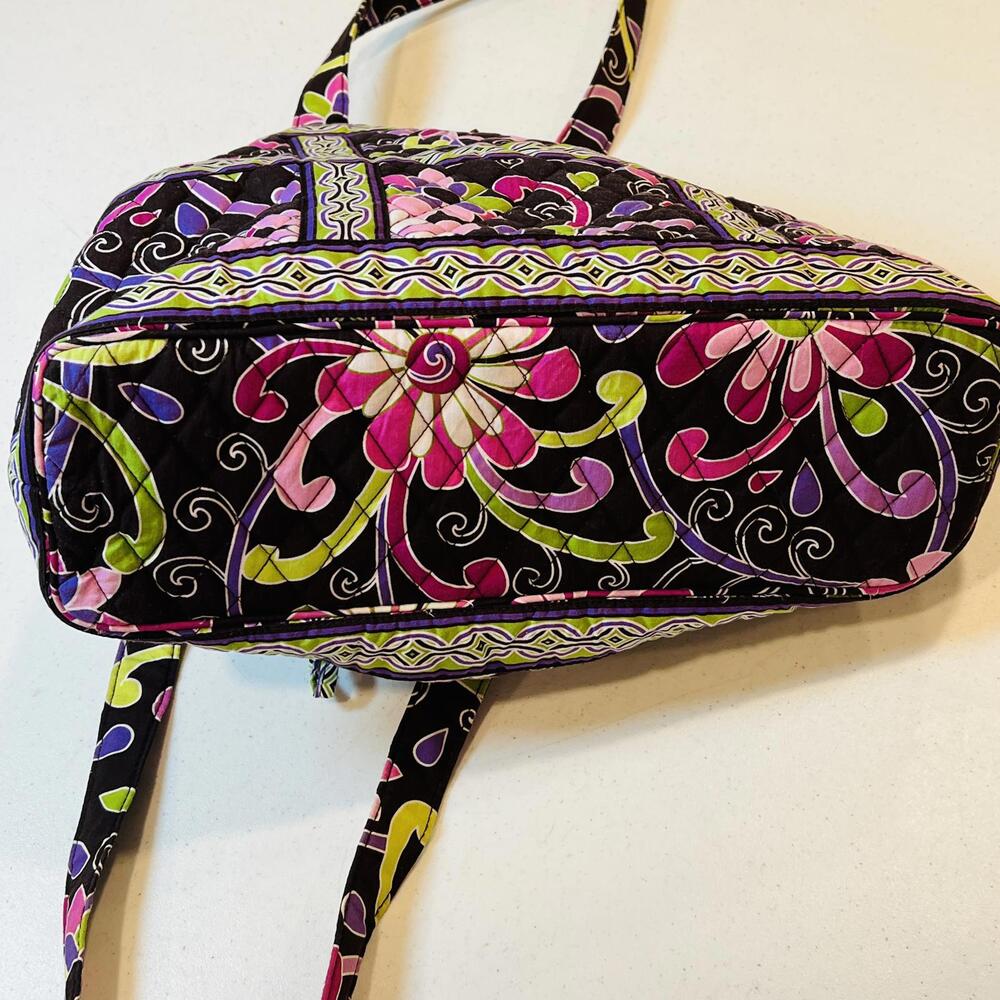 Vera Bradley TIC TAC TOTE Shoulder Bag Purse PURPLE PUNCH - Picture 7 of 7